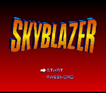 Skyblazer (USA) (Beta 1) screen shot title